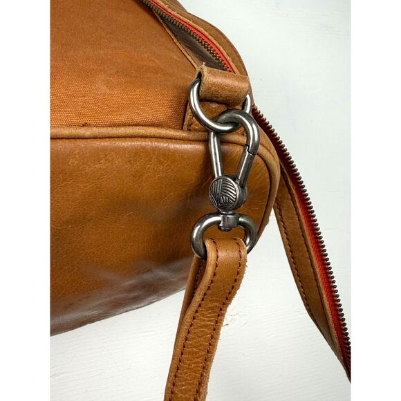 The Sak Leather Convertible Backpack Sling Bag Tan Brown Zip Closure Boho Purse - Picture 6 of 16